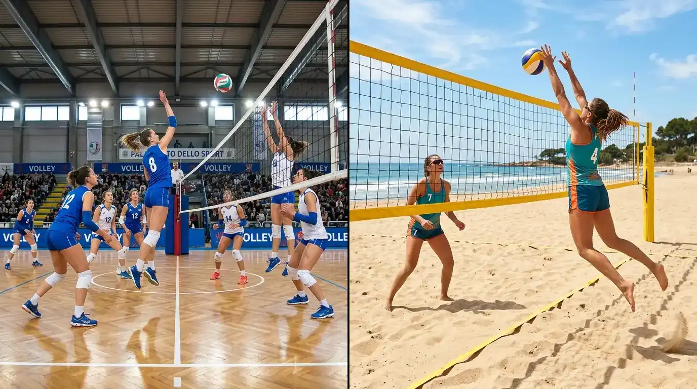 Le differenze tra pallavolo indoor e beach volley cambiano la logica delle quote